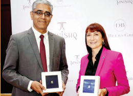 Tanishq and De Beers enter into strategic collaboration to promote India’s Diamond Jewellery market.